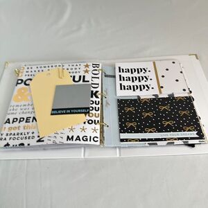 Theresa Collins Premade Scrapbook - White - Generic Theme - 3 Ring Style